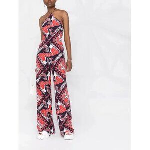 Valentino Garavani $5500 Archive Manifesto Bandana silk jumpsuit NWT size IT 42